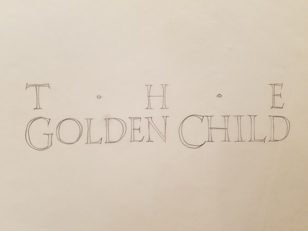 The Golden Child Logo Concept, Diamonds Between "T" "H" & "E" by John Alvin, Image 1.