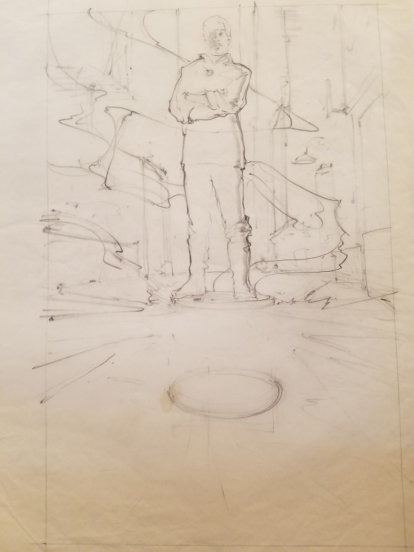 The Golden Child Poster Concept, Chandler Standing by John Alvin, Image 1.