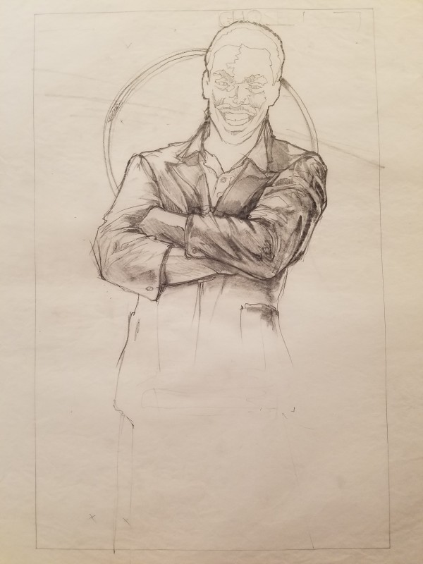 The Golden Child Poster Concept, Chandler Smiling With Arms Crossed by John Alvin, Image 1.