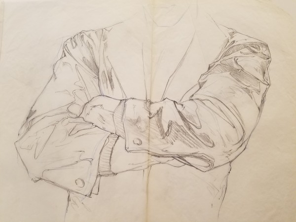 The Golden Child Poster Concept, Shaded Concept with Chandler's arms by John Alvin, Image 1.