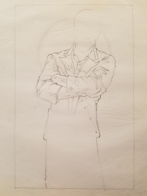 The Golden Child Poster Concept, Chandler Crossing Arms by John Alvin, Image 1.