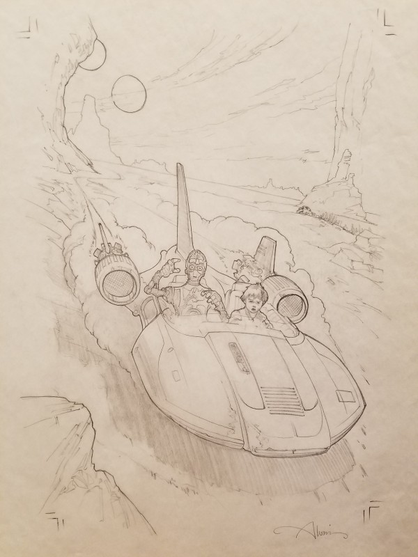 Star Wars Anakin's Fate Graphite for Cover Art