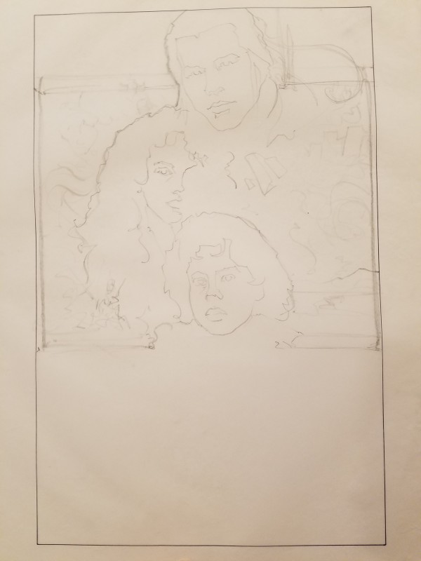 Willow Poster Concept, Outline Sketch, Cast Headshots