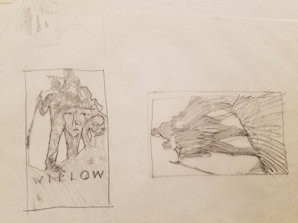 Willow Poster Concept, Two Layout Sketches