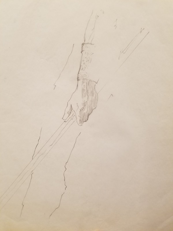 Willow Poster Concept, Left Hand Holding a Spear