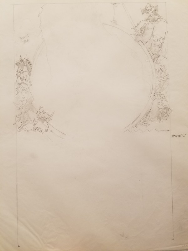 Willow Poster Concept, Border Sketches, "Death Dog"