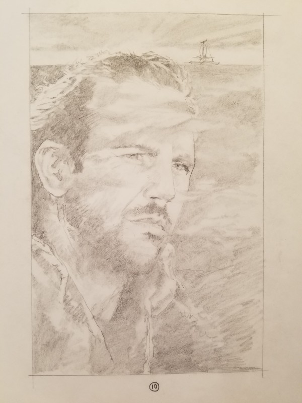 Waterworld Poster Concept, Mariner Looking Into Distance