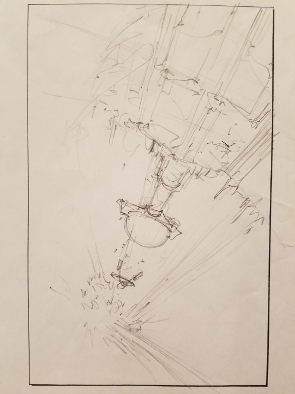 Star Trek VI The Undiscovered Country Poster Concept, Light Sketch