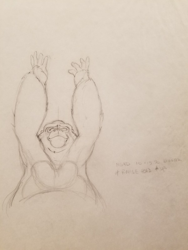 Tarzan Poster Concept, Kala Hands Raised to Sky