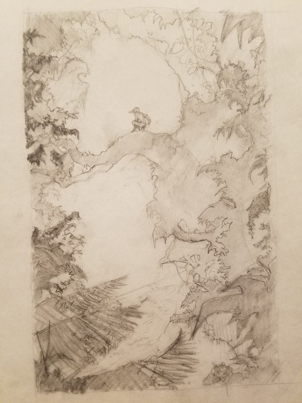 Tarzan Poster Concept, Tarzan Crouching in Distance