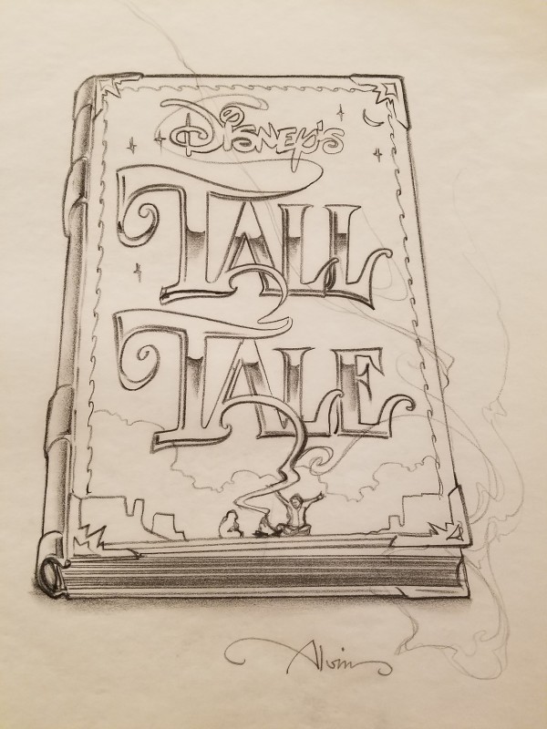 Tall Tale Poster Concept Art, Disney and Title on Cover