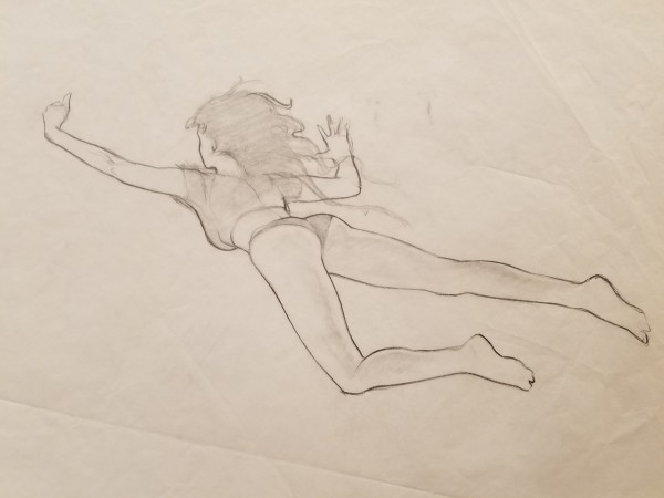 Leviathan Poster Concept, Woman Swimming