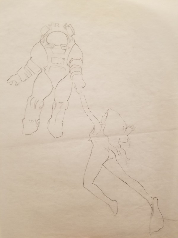 Leviathan Poster Concept, Light Sketch