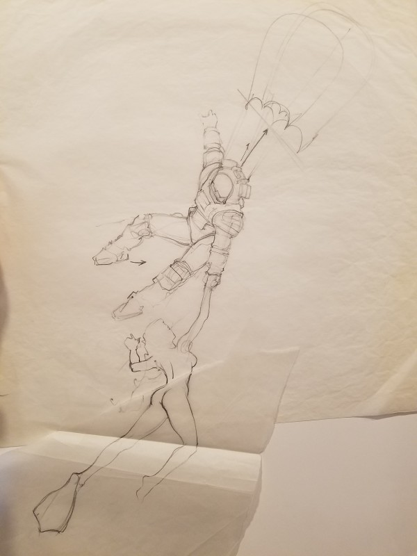 Leviathan Poster Concept, Woman & Flipper 3
