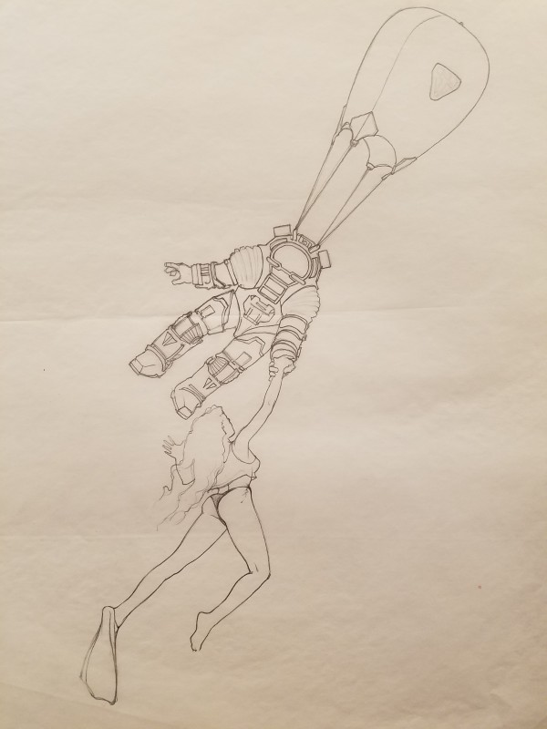 Leviathan Poster Concept, Woman Reaching