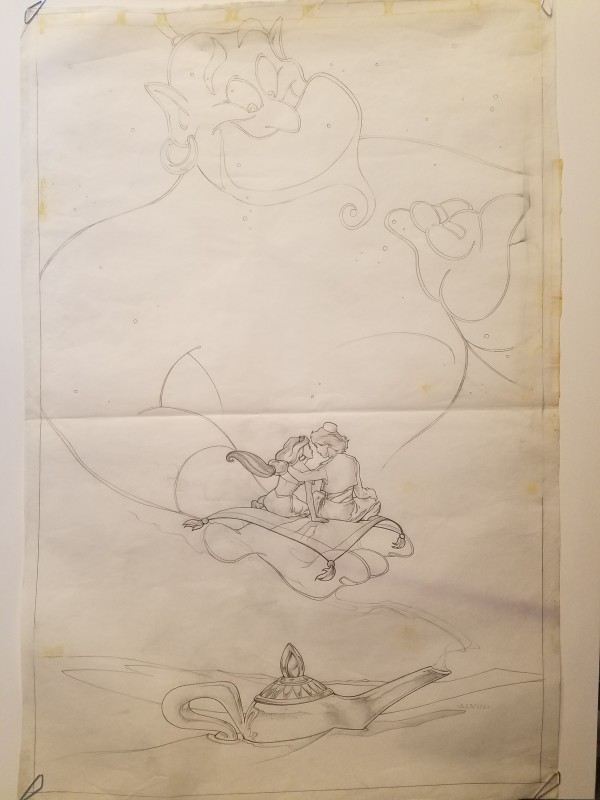 Aladdin Poster Concept, Couple Flying