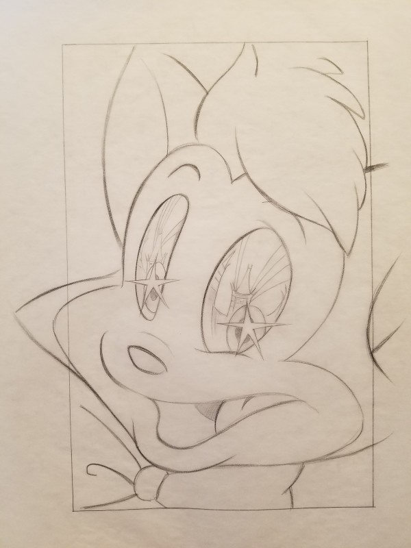 Cats Don't Dance Poster Concept, Danny With Stars in His Eyes, Hollywood Reflected in Eyes