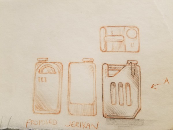 Star Wars Anakin's Fate Interior Art, "Proposed Jerikan", Red Pencil