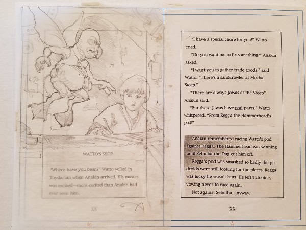 Star Wars Anakin's Fate Page Layout "Watto's Shop" pg 10