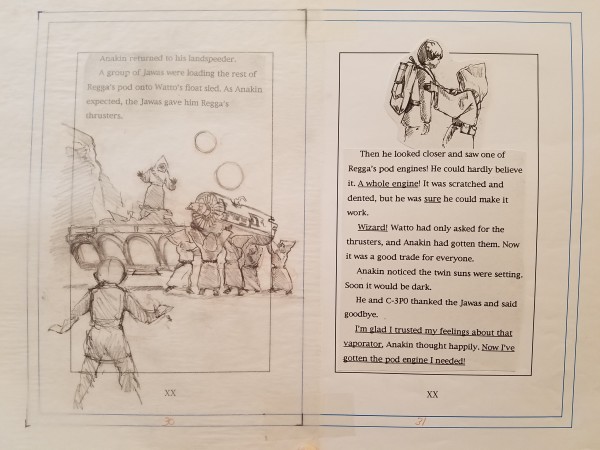 Star Wars Anakin's Fate Page Layout