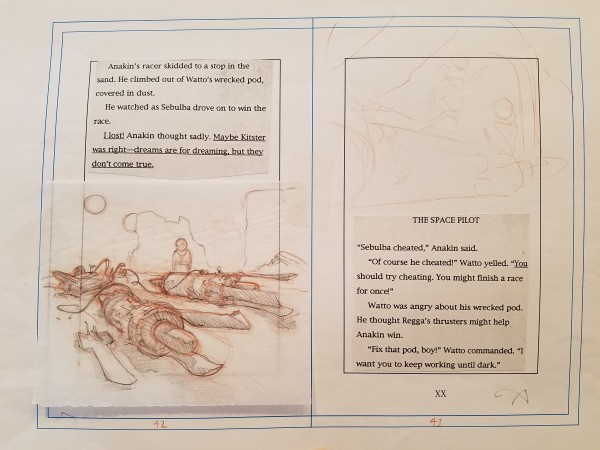Star Wars Anakin's Fate Page Layout  "THE SPACE PILOT" on 43