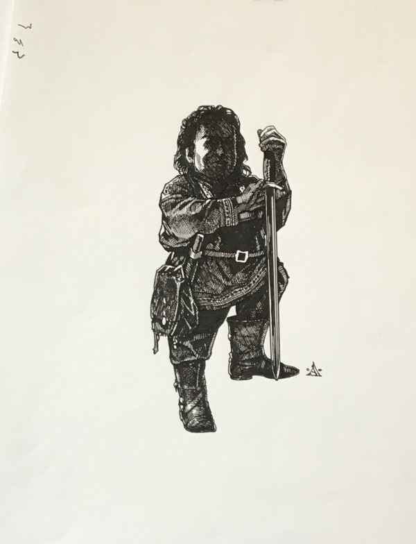 Willow in Pen, Sword Pointing Straight Down