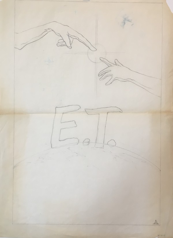 E.T. the Extra-Terrestrial Poster Art Concept Close to Finish