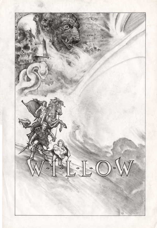 Willow Poster Concept, Sorsha on Horse on Left