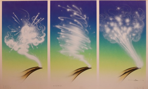 Aladdin Paint Tests: FX for Magic Energy Triptych