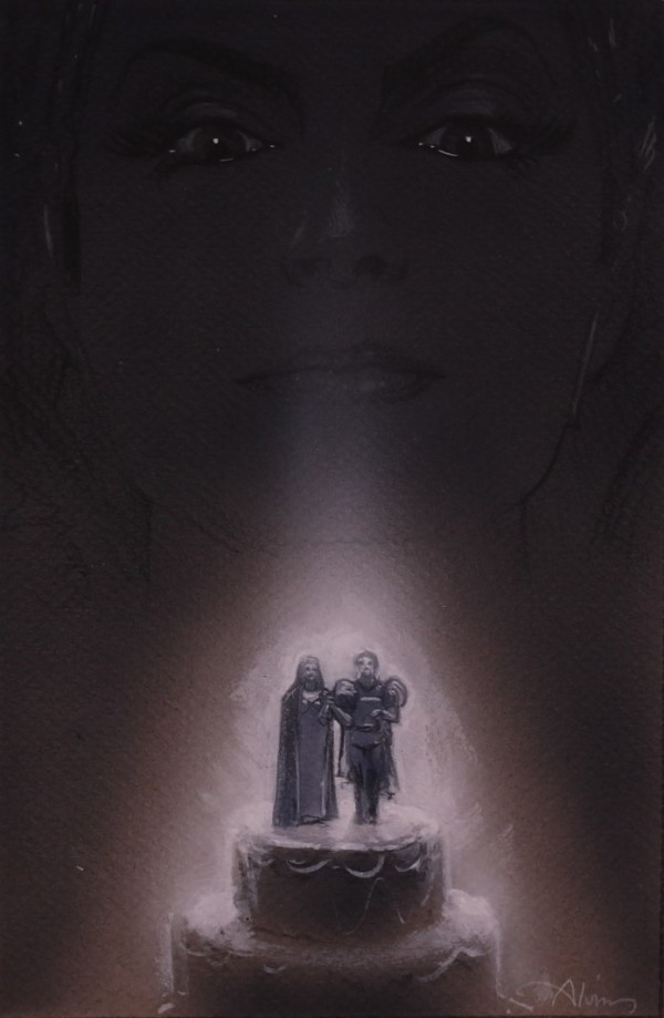 Enchanted Poster Concept, Queen Watching Over Wedding Cake