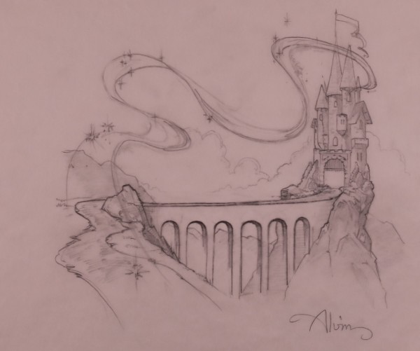 Fantasia 2000 Concept Art Magic Castle and Bridge