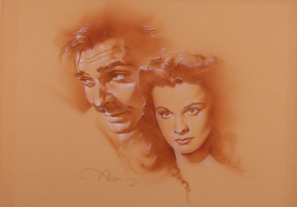 Gone With the Wind Sepia Portrait