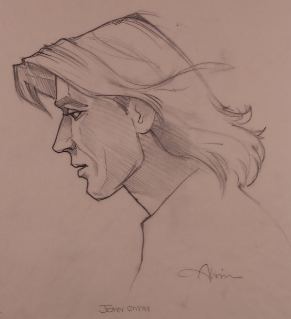 Pocahontas Advance Poster Concept Art John Smith