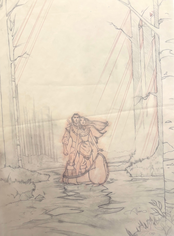 Pocahontas Poster Concept Art: River by John Alvin, Image 1.