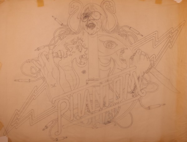 Phantom of the Paradise Transfer Drawing for Key Art
