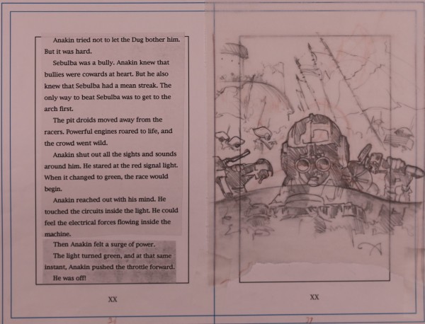 Star Wars Anakin's Fate Page Layout