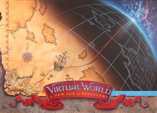 Virtual World Video Game Poster Key Art
