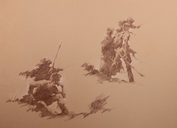 Willow Sepia Original, Frazetta Style Concepts