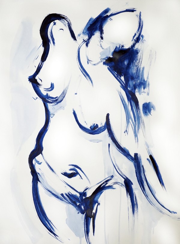 Gesturing in Blue, 2 by Janea Spillers
