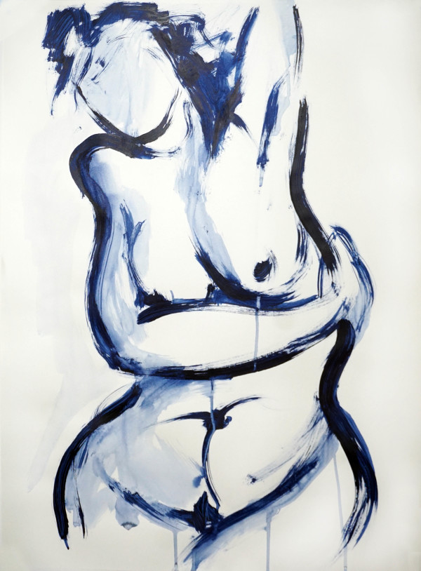 Gesturing in Blue, 3 by Janea Spillers