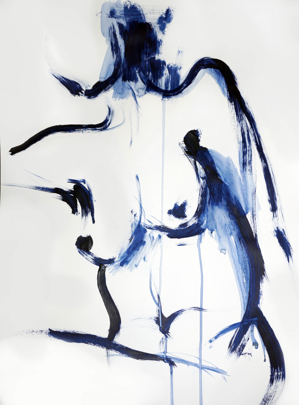 Gesturing in Blue, 4 by Janea Spillers