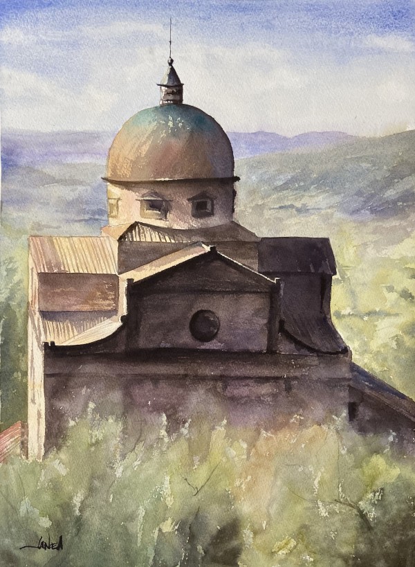 Overlooking Cortona by Janea Spillers