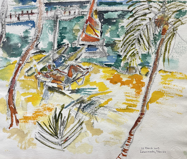 Sunbathing in Florida by Mari Lyons
