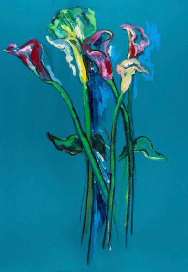 Calla Lilies  on Stem by Mari Lyons, Image 1.