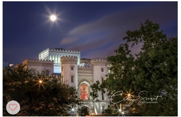 (21) Moon Over the Old State Capitol by Cathy Smart