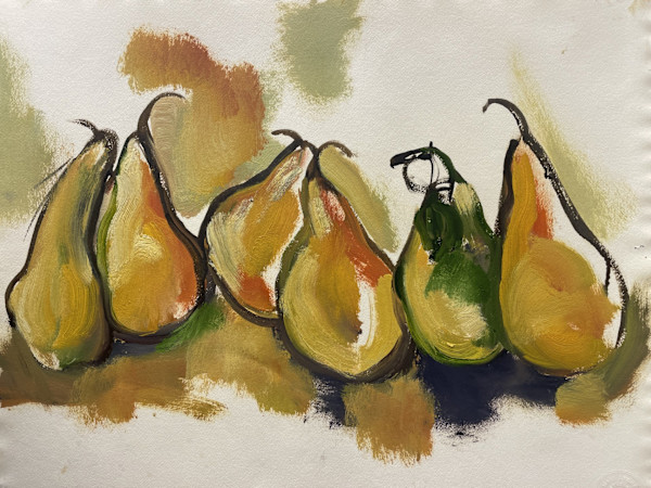 Greenish Pears by Mari Lyons, Image 1.