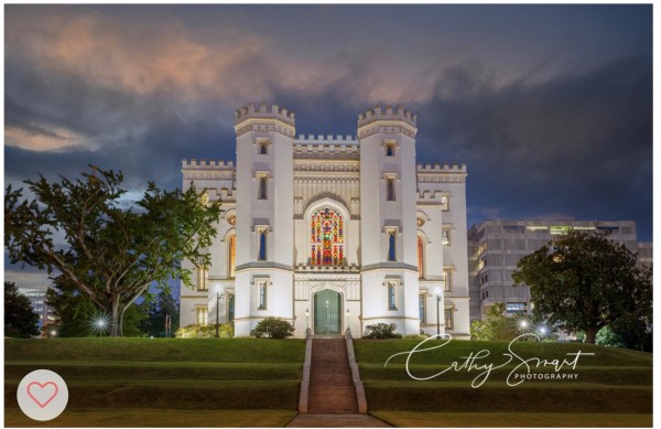(2) Louisiana Old State Capitol in the Evening by Cathy Smart