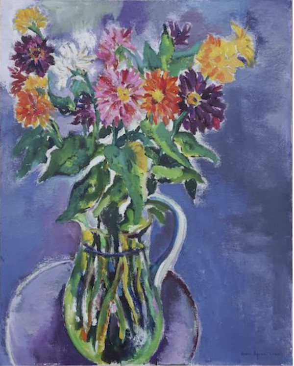 Bouquet in Glass Pitcher by Mari Lyons, Image 1.