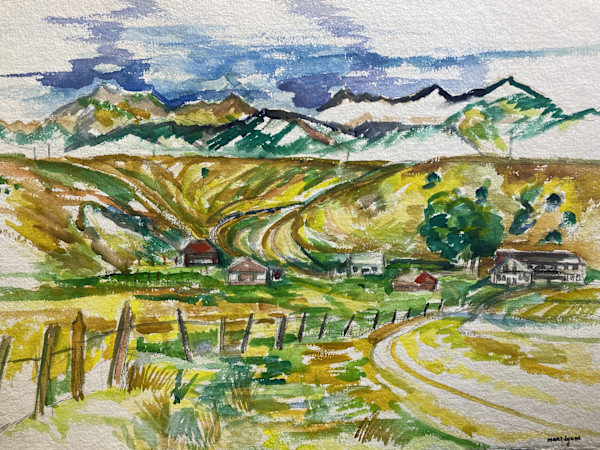 Golden Landscape by Mari Lyons