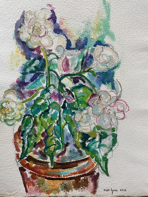 Potted Plant Sketch by Mari Lyons, Image 1.